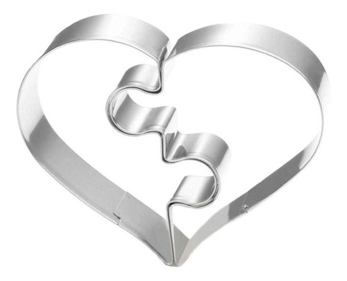 Cortadores De Galleta Corazón Roto Rompecabezas San Valentin