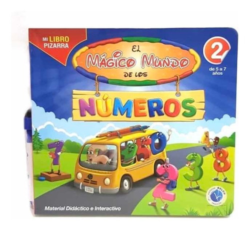 Libro Pizarra: El Mágico Mundo De Los Números 2  Niños 5-7