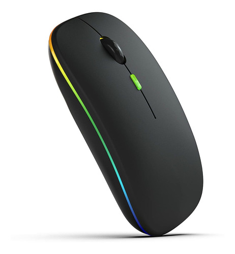Mouse Inalámbrico Recargable Led Bluetooth Para Laptop, Macb