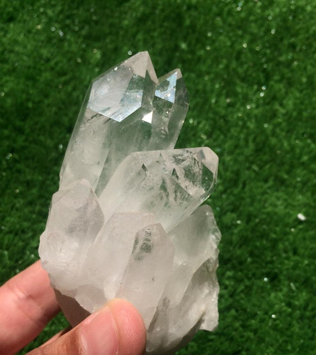 Drusa De Cristal Branco Transparente C/ Pontas Brutas