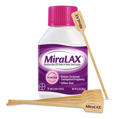 Miralax Polvo Laxante Para Una Mezcla Suave De Botellas Para