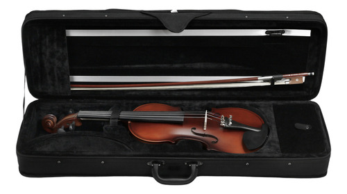 Kit Violino Konig Fosco 4/4 Estojo Espaleira Afinador Breu