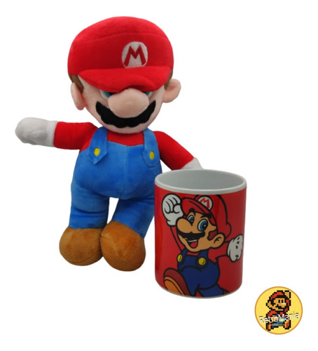 Peluche Super Mario Bros Más Taza Promoción