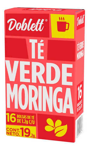 Té Doblett Verde Moringa 16 Sobres 19.2g