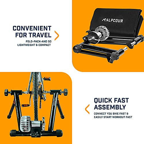 Soporte Portátil Alpcour Fluid Bike Trainer Para Montar En I
