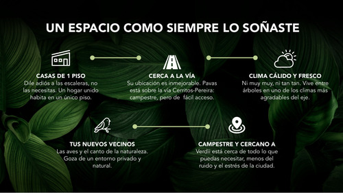 Verdii, Casas Campestres De 1 Piso En Cerritos