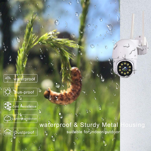 Cámara De Seguridad Tuya Smart Life 1080p Hd Wifi 360 Blanco