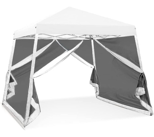 Gazebo Con Mosquitera Para Patio Color Blanco Marca Coos Bay