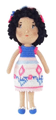 Muñeca Lola Amigurumi Tejido Crochet Agujas Ingeniosas