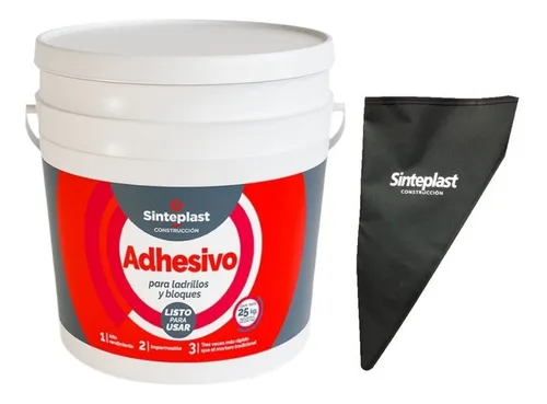 comprar Adhesivo Para Bloques Y Ladrillos X 25 Kg Sinteplast + Manga