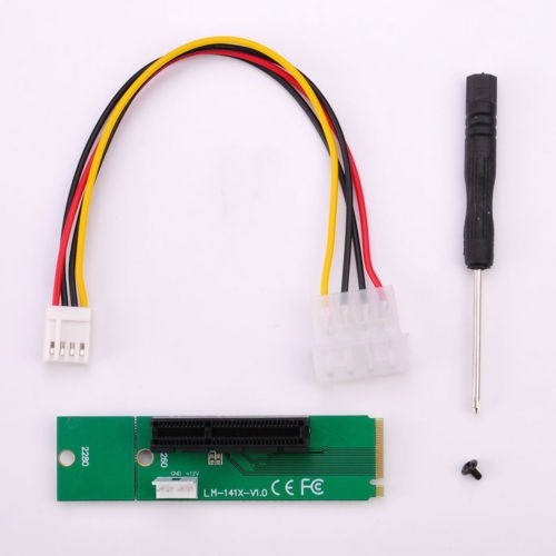 4 X Pci-e Mujer Ngff M.2 M Llave Macho Adaptador Cable Conve