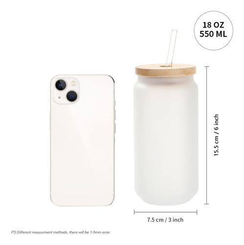 Pyd Vida 8 Pacote Latas De Vidro De Sublimação Em Branco Em