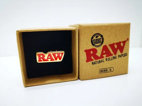 Anillo Raw Oro Diseño Calidad Anillo Gold Raw Life Ocb Lion