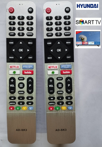 Control Remoto Tv Hyundai Smart Tv Modelo Nwz2022-32