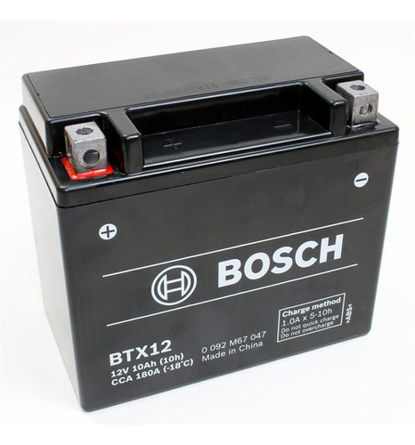 Bateria Moto Bosch Btx12 = Ytx12 12v 10ah Suzuki 650