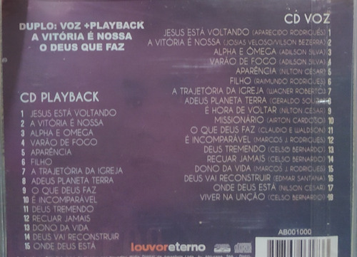 Damares A Vitória É Nossa Voz E Pb Cd Original Lacrado