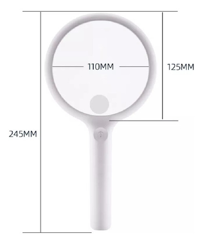 Lupa De Mano, Lupa Grande De Vidrio Óptico 3x De 100 Mm
