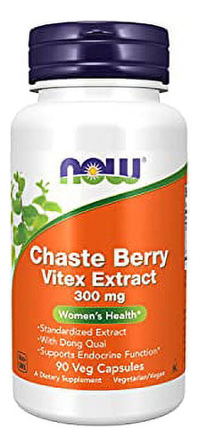 Chaste Berry Vitex Extract 300 Mg 90 Cápsulas Vegetales