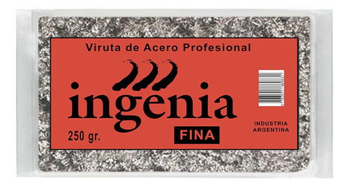 Viruta De Acero Profesional Ingenia Fina Mediana Gruesa 250g Cantidad De Granos 250