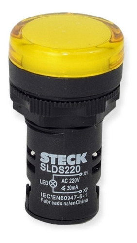 Piloto Led 22mm Amarillo 110v (ac) Steck Grupo Schneider