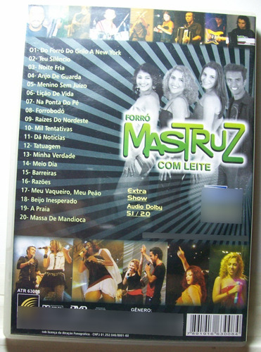 Mastruz Com Leite, Mastruz É Mastruz! O Show(forró) Dvd Orig (Usado)