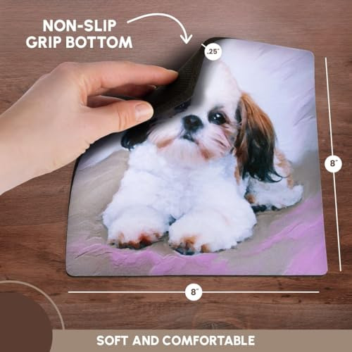 Mouse Pad Flores En Jarrón Alabastro Con Nido De Pájaro 20x2