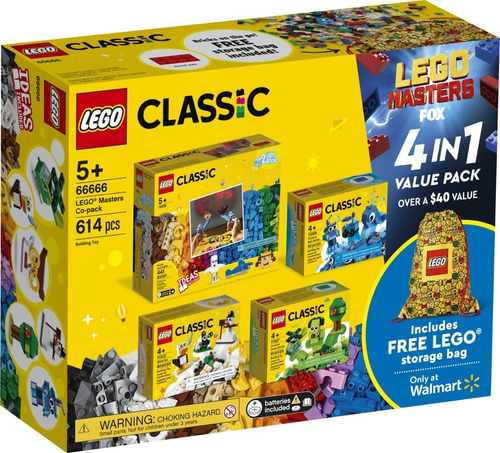 Lego Masters Fox 614 Fichas Caja Grande 4 En 1 Con Bolsa