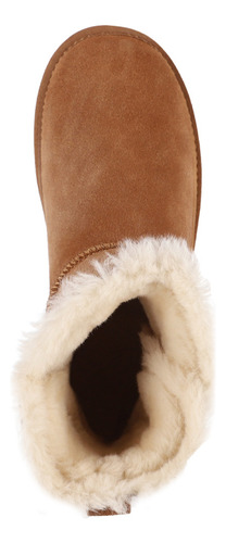 Bota Mujer Bamers Blast Button Cuero Caramelo