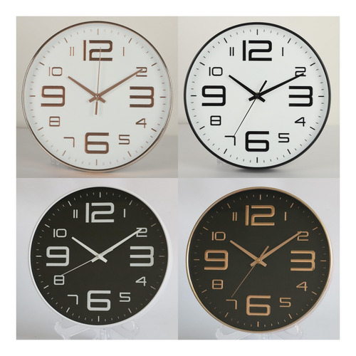 Relógio De Parede Sem Tique-taque De 12 Polegadas Para Decor