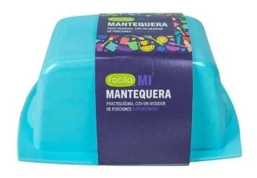 Mantequera Plástico Con Tapa Con Medidor Varios Colores