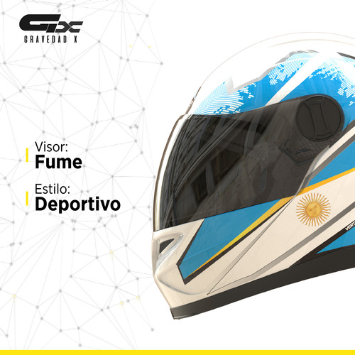 Casco Moto Vertigo Dominium Argentina Ed Limitada. Gravedadx
