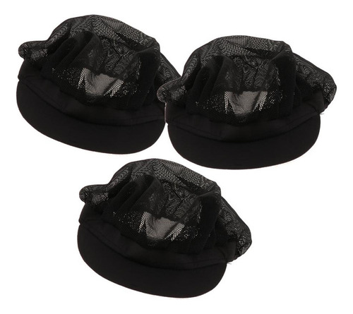 Gorro De Chef 3xnoir De Malla Para Hombre Y Mujer, Cocina, S