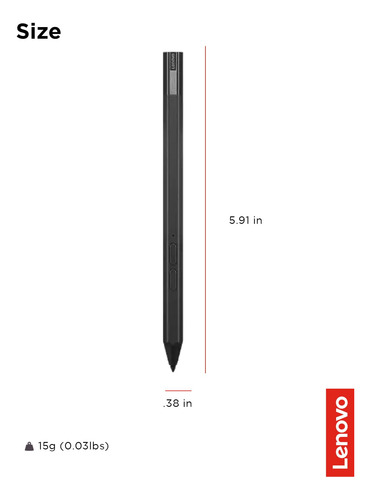 Lápiz De Carga Usb C Para Lenovo Precision Pen 2, Color Gris