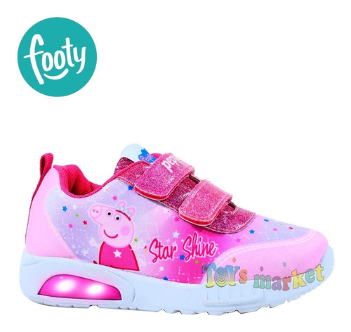 Imagen 3 de 8 de Zapatillas Con Luces Zapatilla Luz Peppa Pig Disney Footy