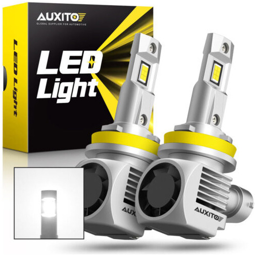 Auxito Led Headlight Kit H11 H8 H9 6000k White Bulb Supe Aab