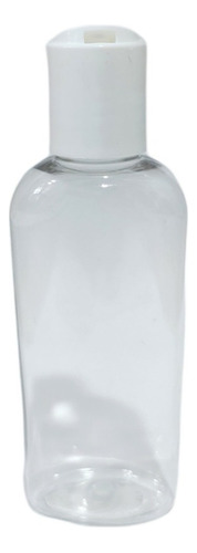 100 Envase Transparente 60 Ml Oval Plastico Pet Tapa Disktop