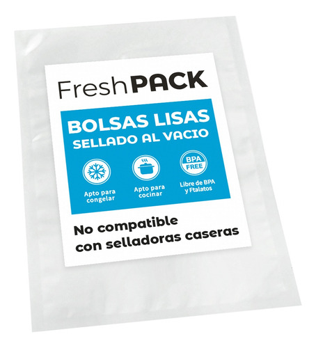 Bolsas Lisas Para Sellar Al Vacío 17x24 Cm 70 Micras 100 Und