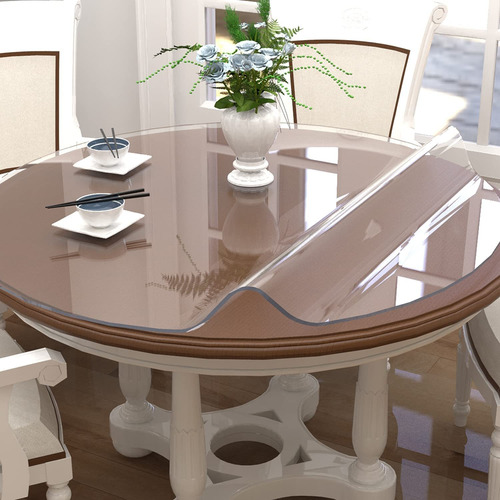 Protector De Mesa Etechmart Transparente 61cm Diámetro