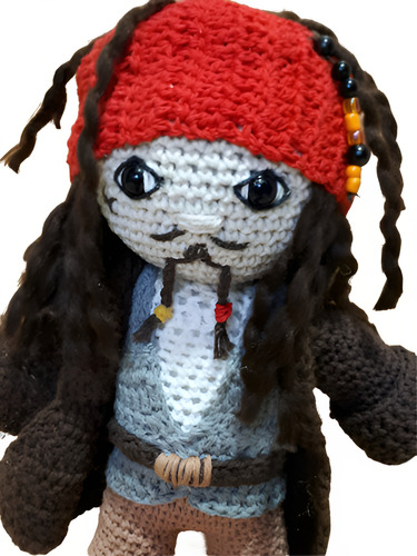 Muñeco Ja Ck Sparrow Amigurumi