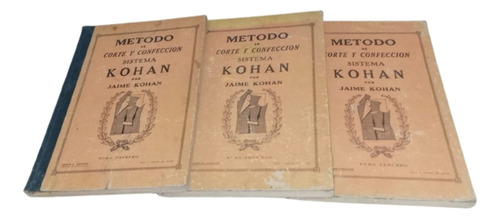 Curso 3 Libros Corte Y Confeccion Sistema Kohan (Usado)