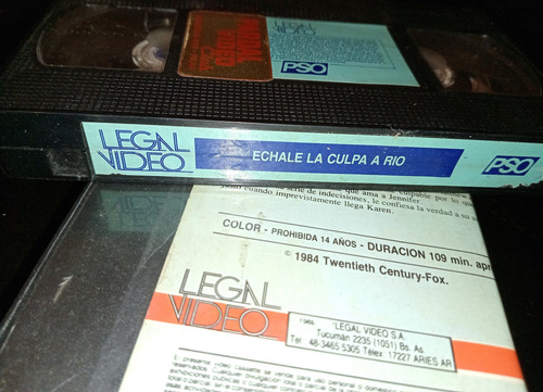 Echale La Culpa A Río - Vhs 20th Century Fox 1984 (Usado)