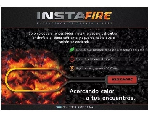 Encendedor De Carbon Leña Fuego Electrico Resistencia In Arg