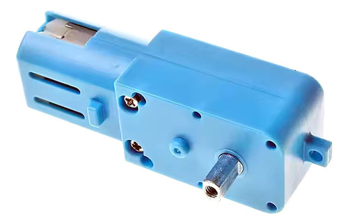 2x Motor Azul Dc 3-6v 110rpm Com Redução De Metal 90:1