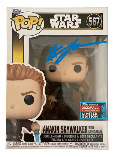 Autografo Hayden Christensen Funko Pop Anakin #567 Firmado (Usado)