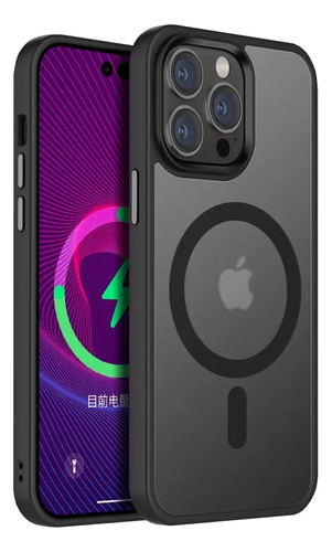 Case Magsafe Para iPhone 14 Pro Max Color Negro
