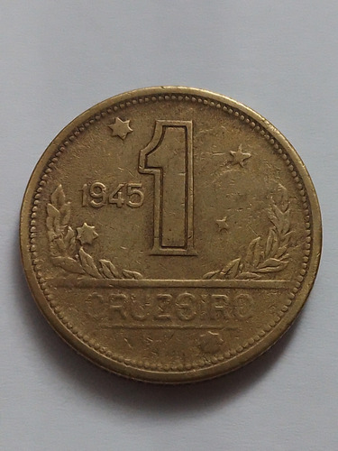 Moeda Bronze 1 Cruzeiro Ano 1945 Com Sigla Lote 4096