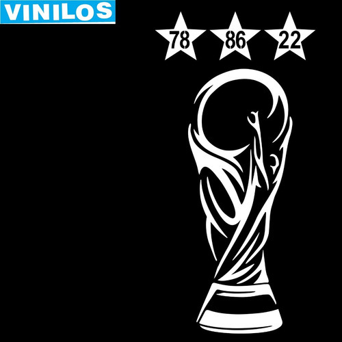 Vinilo Copa Argentina Mundial Con Fechas 7x14cm