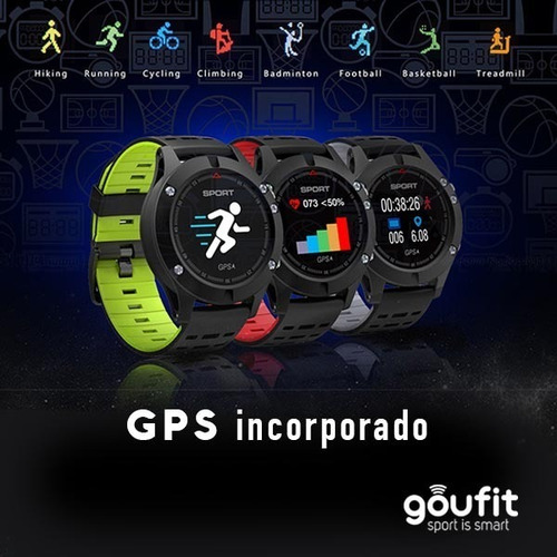 Smartwatch Con Gps Fit 5 Reloj Inteligente Kms Velocidad
