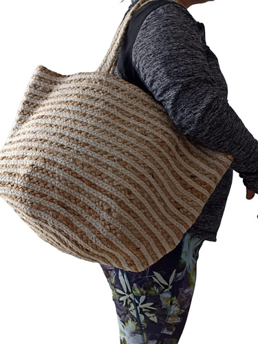 Bolsa Grande De Yute Para Mujer Lefties 40x32x25 Cm E Gratis