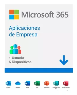 Microsoft 365 App Empresa - Office 1tb One Drive + Kaspersky